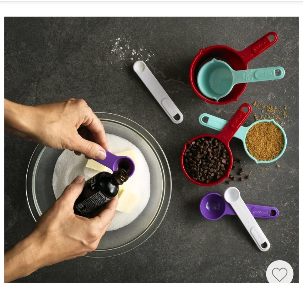 GoodCook Ready 8pc Measuring Cups & Spoon Set And GoodCook Collapsible F…